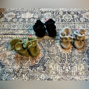 Zutano Kids Shoes in Black, Green, and Gray